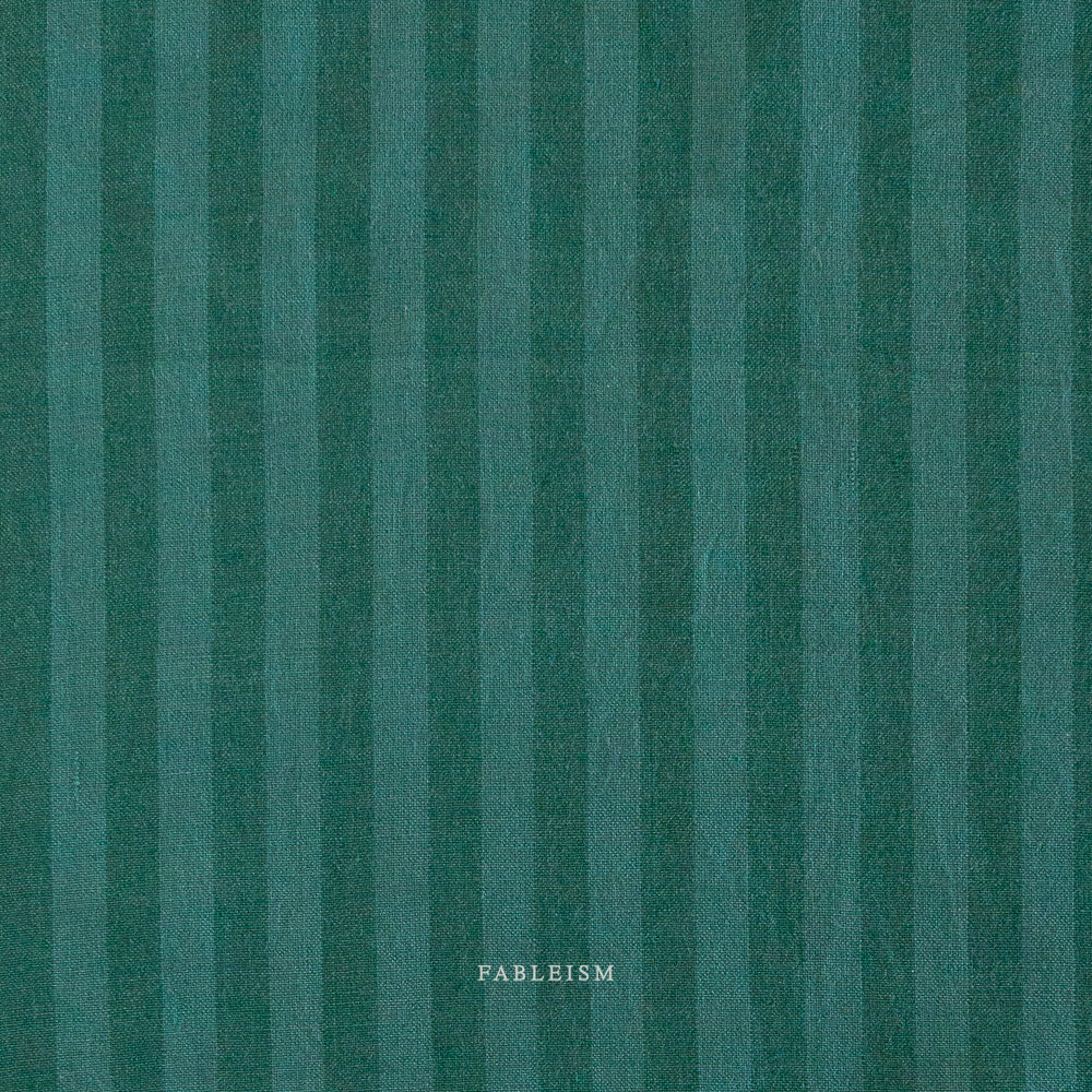 Sun Stripe Cotton - Bottle Green - Image 2