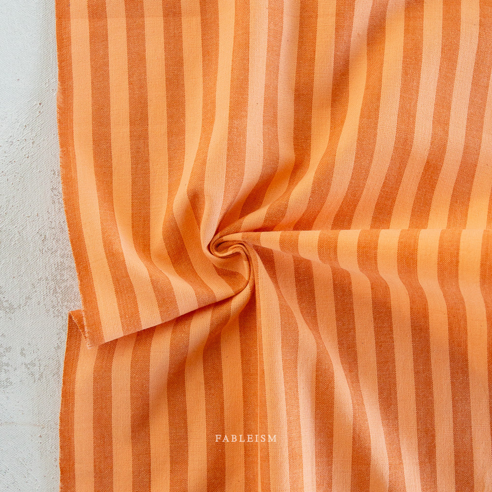 Sun Stripe Cotton - Tangerine
