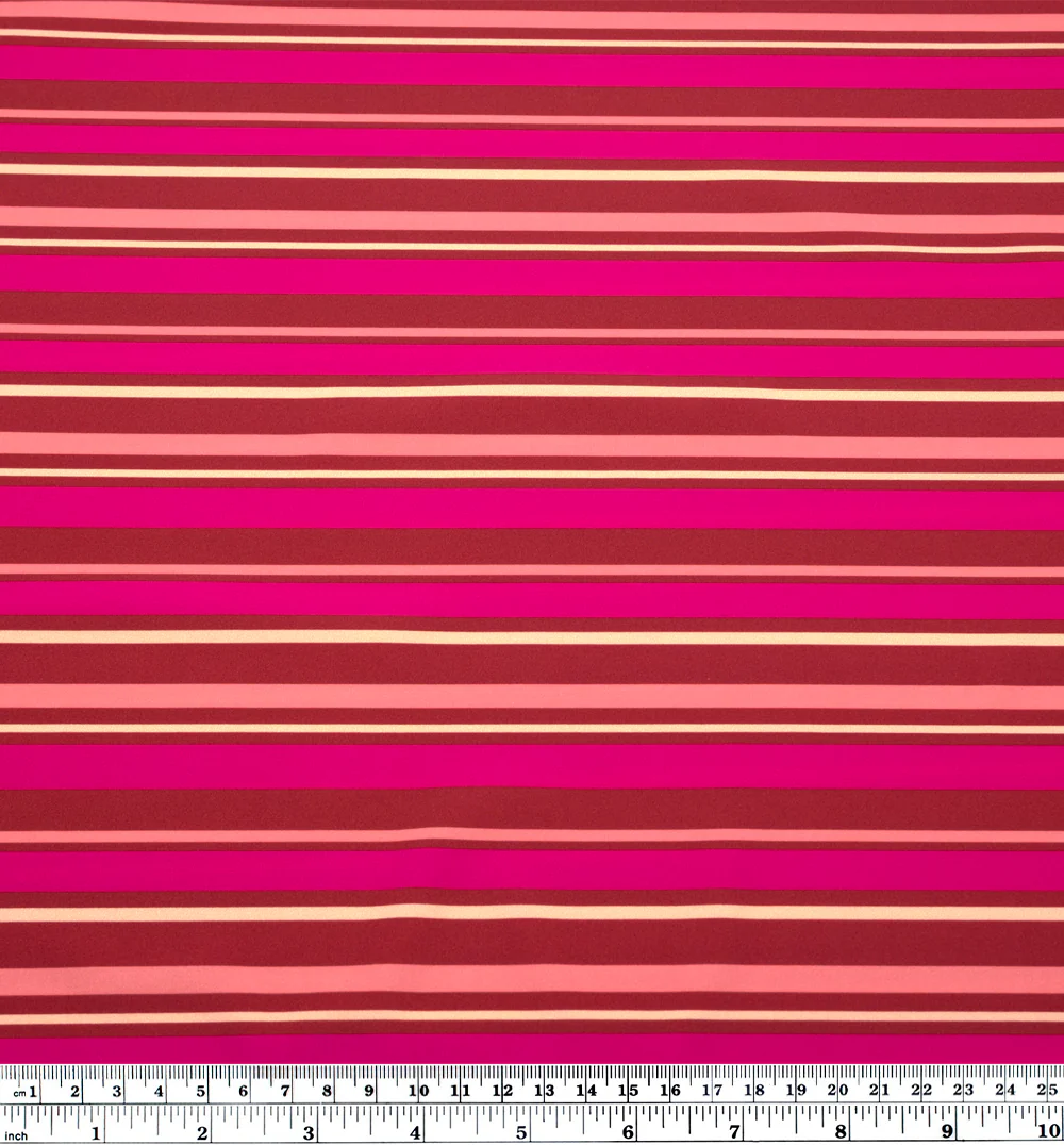 Sunkissed Stripe Recycled Nylon Swim Tricot - Paprika/Raspberry - Image 3