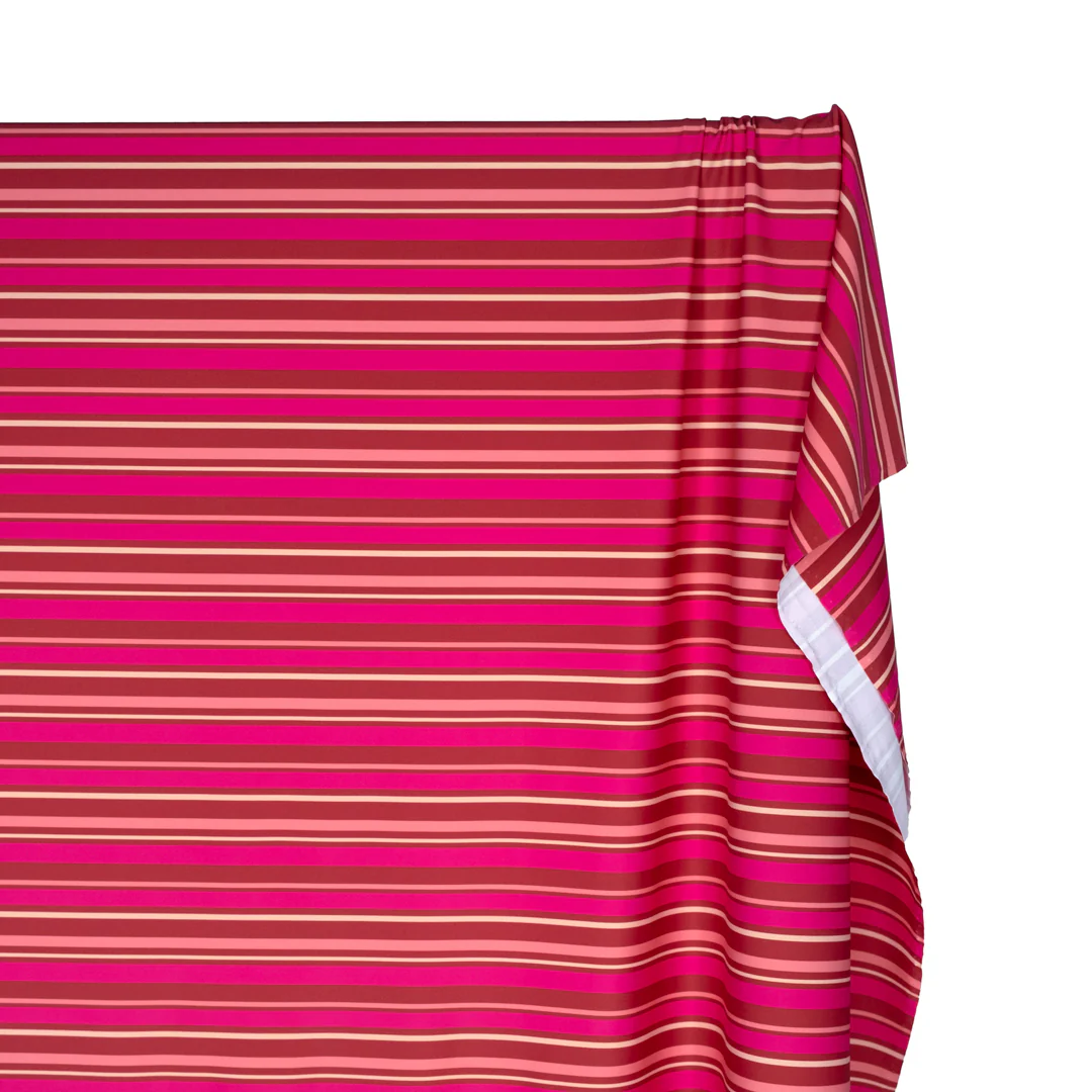 Sunkissed Stripe Recycled Nylon Swim Tricot - Paprika/Raspberry - Image 4