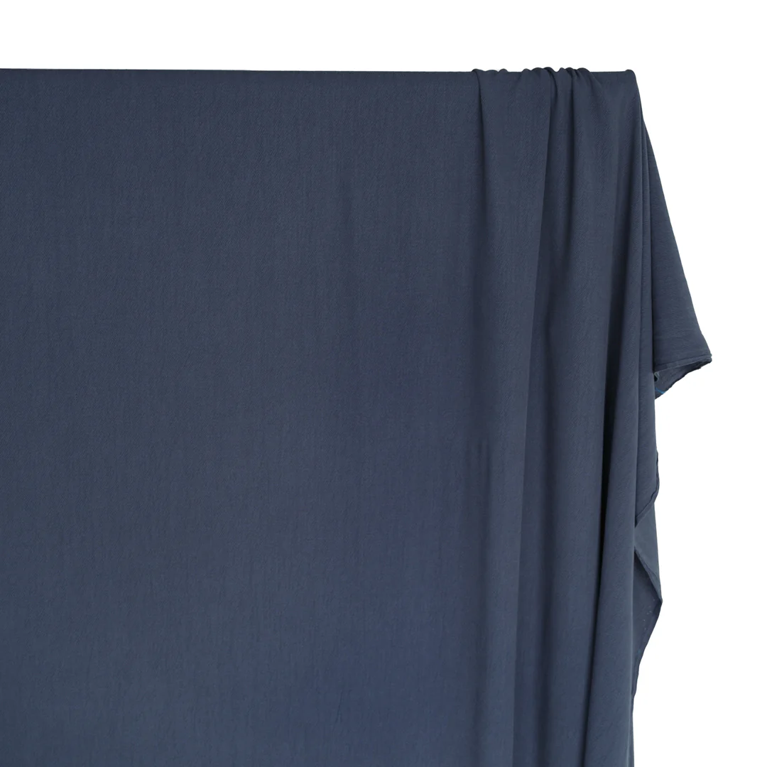 Textured TENCEL™ Lyocell Blend - Marine - Image 3