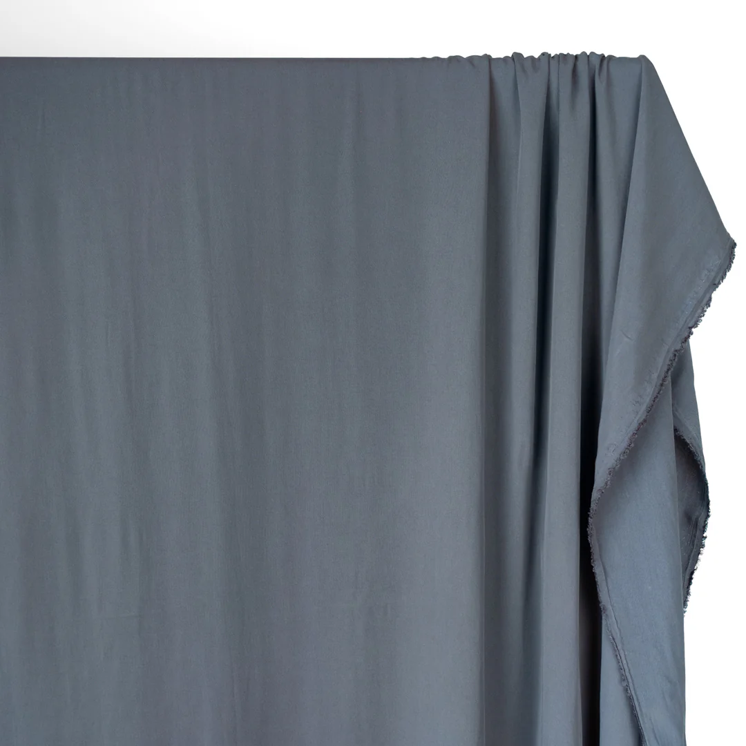 Textured TENCEL™ Lyocell Blend - Steel Blue - Image 3