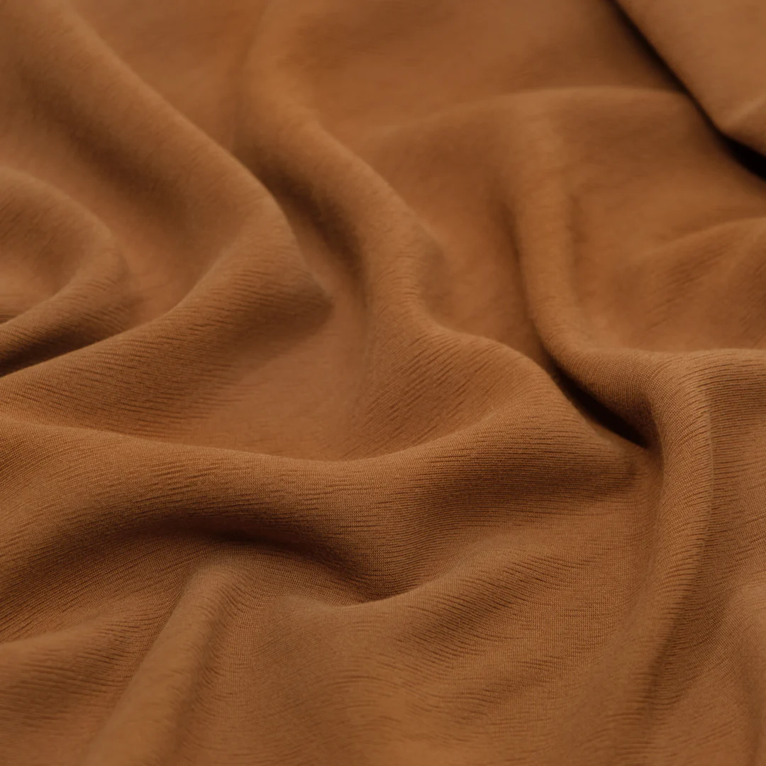 Textured TENCEL™ Lyocell Blend - Cinnamon - Image 2
