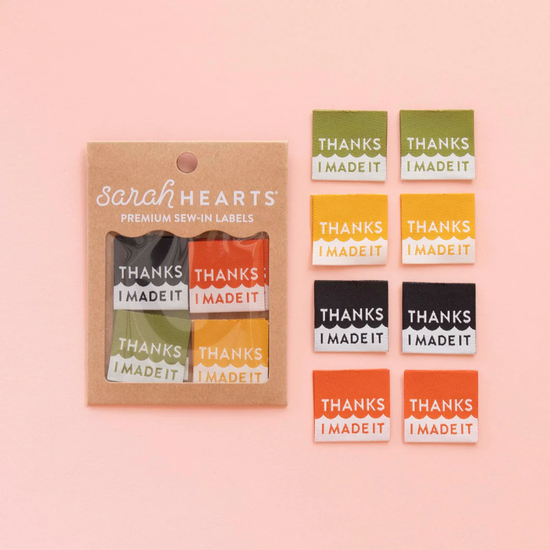 THANKS I MADE IT MULTIPACK Woven Labels By Sarah Hearts - Image 2
