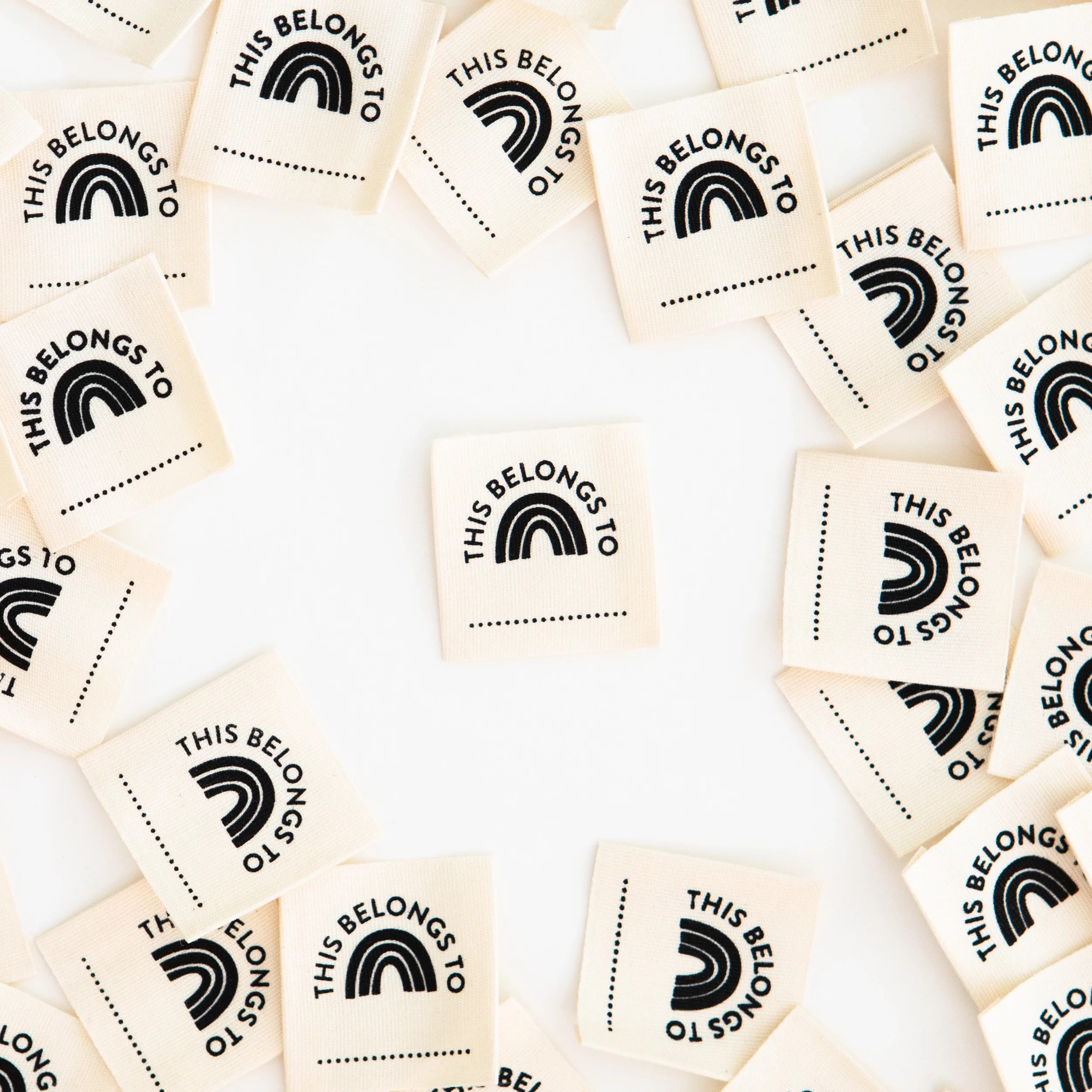 THIS BELONGS TO Organic Cotton Labels by Sarah Hearts
