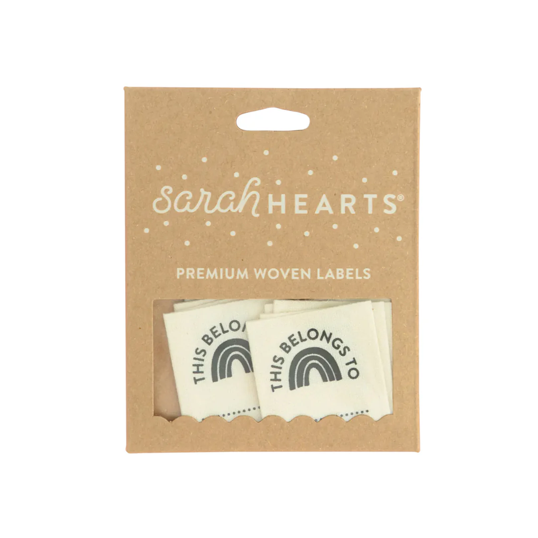 THIS BELONGS TO Organic Cotton Labels by Sarah Hearts - Image 2
