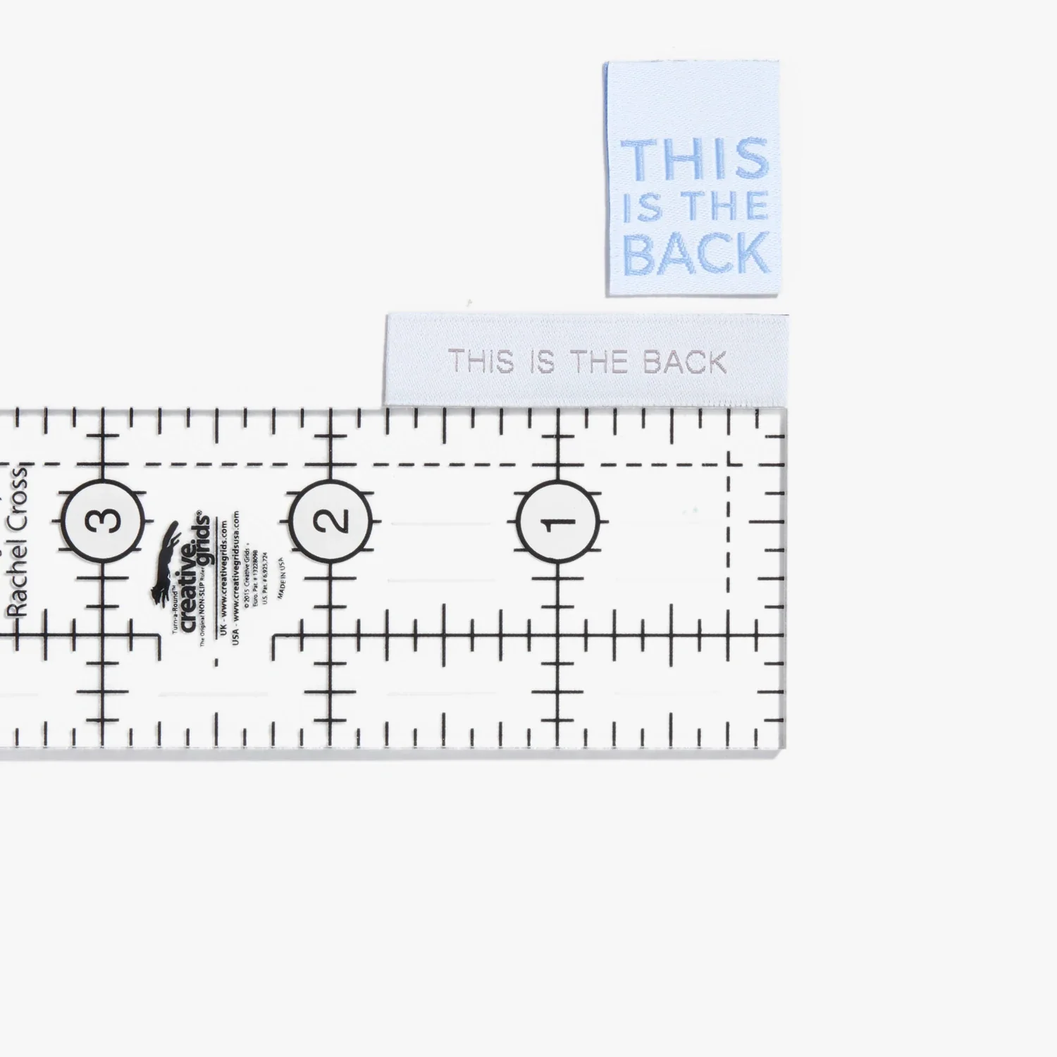 THIS IS THE BACK Woven Labels - Image 3