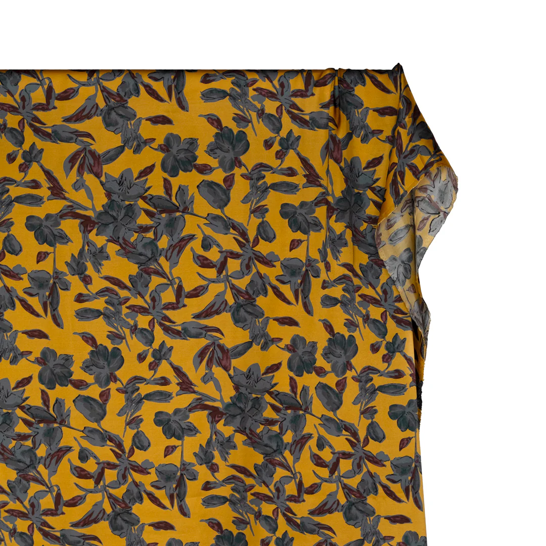 Throne Room Viscose Satin - Vintage Gold/Flint - Image 2