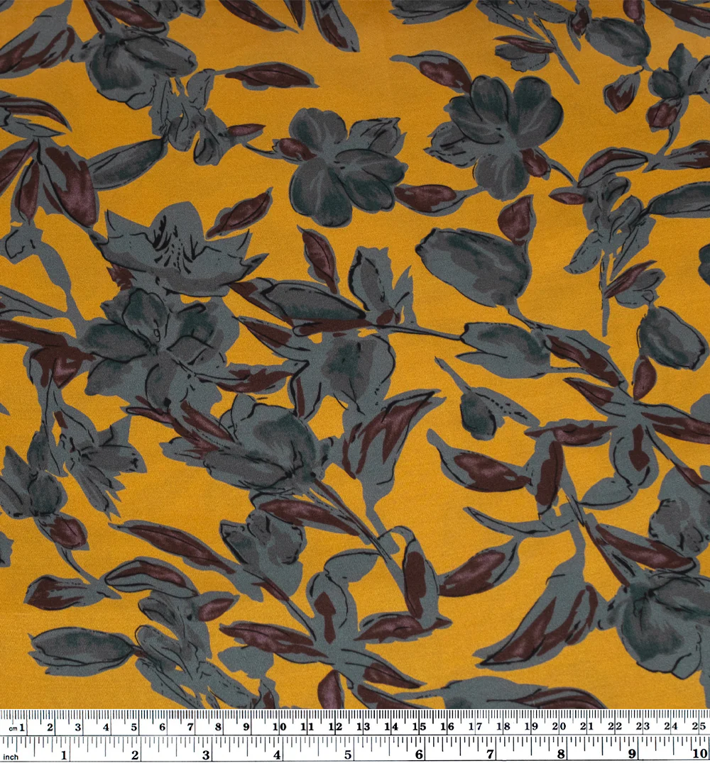 Throne Room Viscose Satin - Vintage Gold/Flint - Image 4