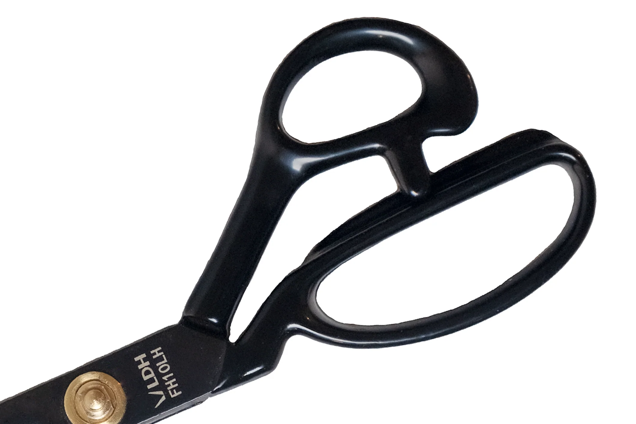 True Left-Handed 10" Midnight Edition Fabric Shears - Rubber Handle - LDH Scissors - Image 3