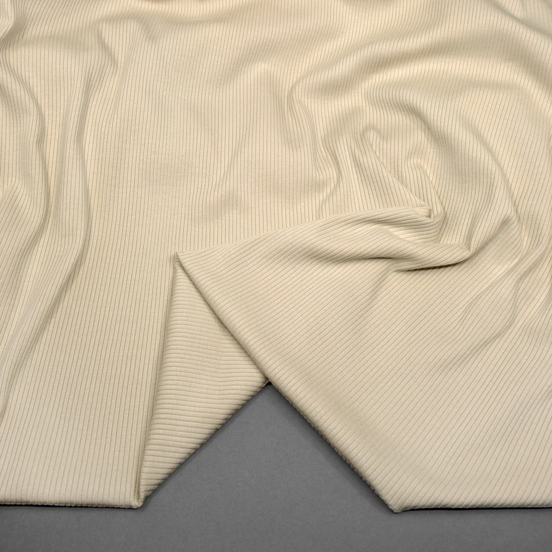 Unwind Bamboo Cotton Rib Knit - Cashew