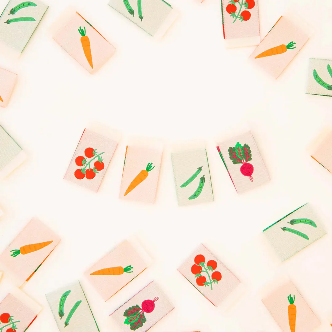 VEGETABLE Labels by Sarah Hearts