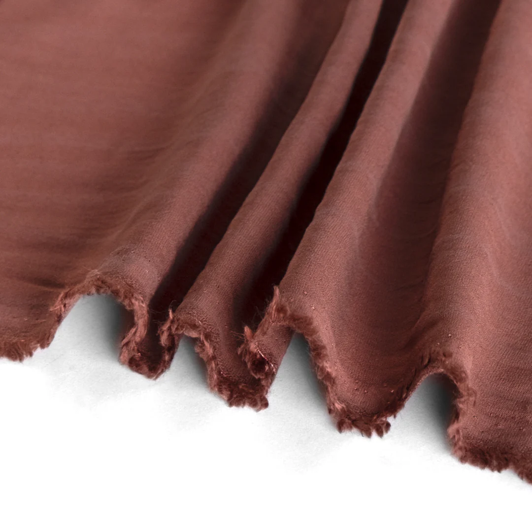 Viscose Crepe - Baked Clay - Image 3