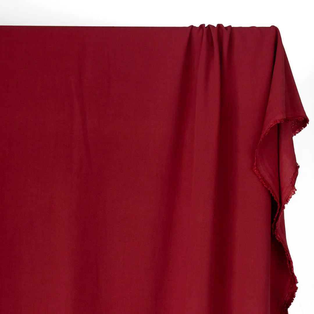 Viscose Crepe - Cranberry - Image 2