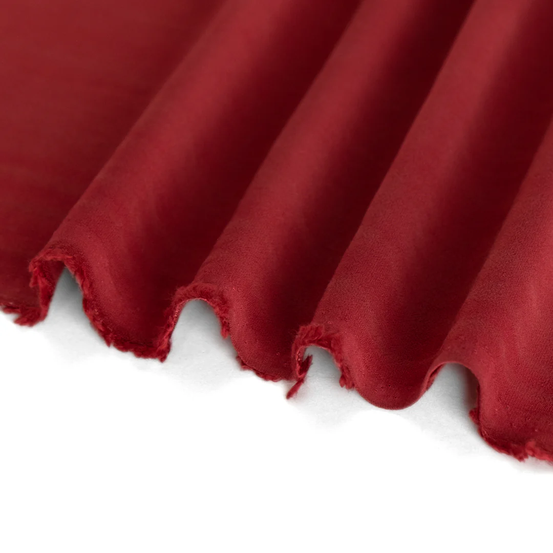 Viscose Crepe - Cranberry - Image 3