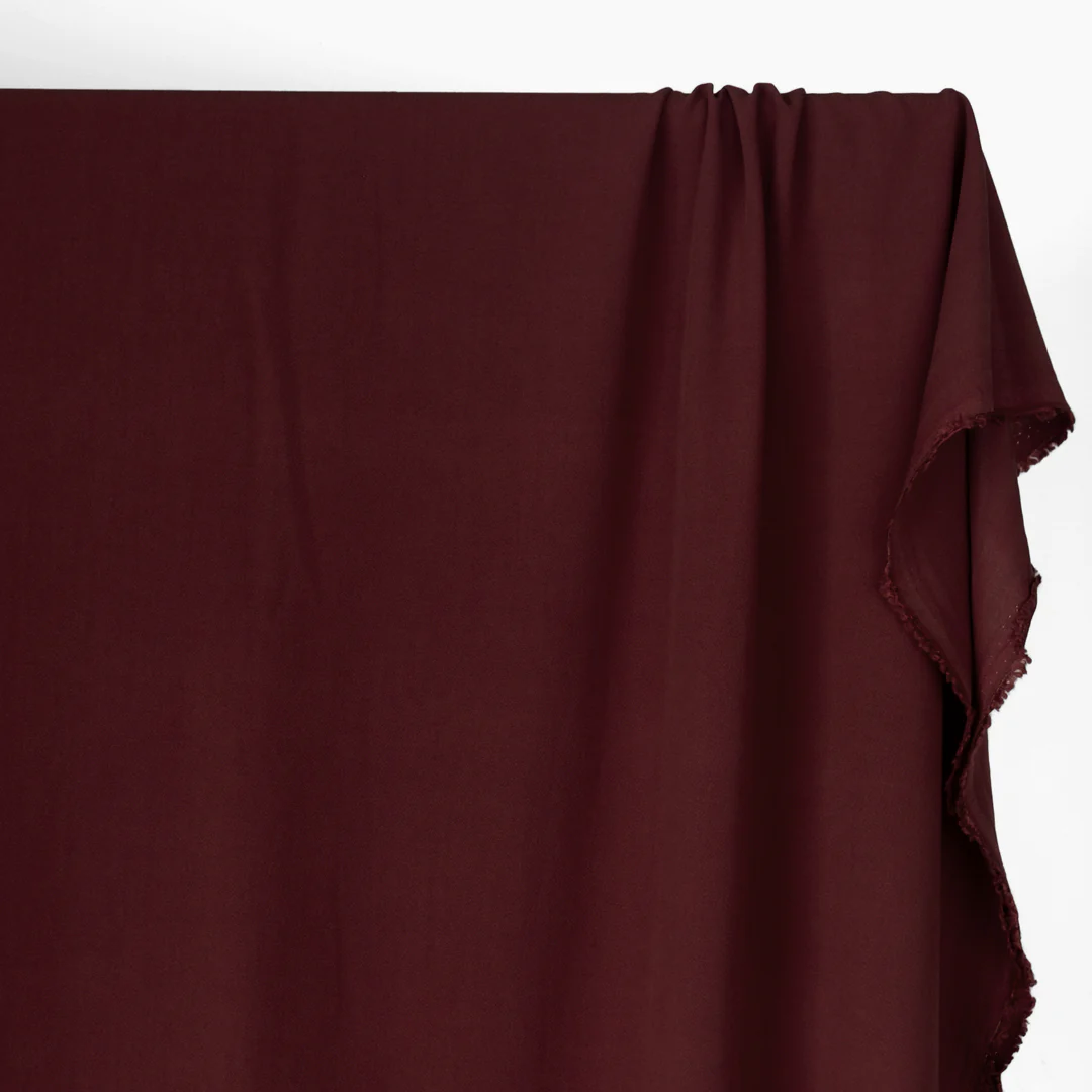 Viscose Crepe - Merlot - Image 3