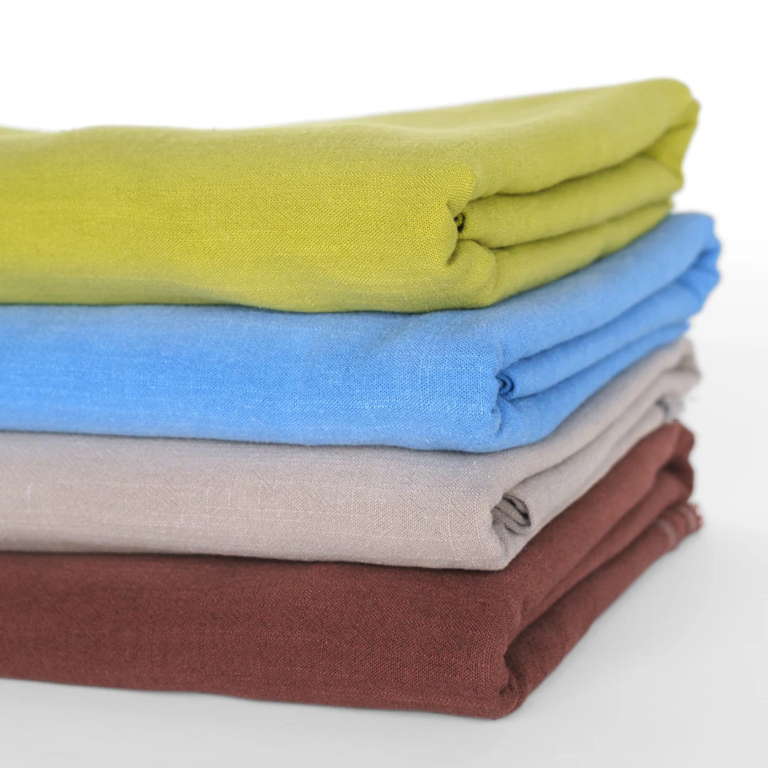 Viscose Linen Noil - Baked Clay - Image 4