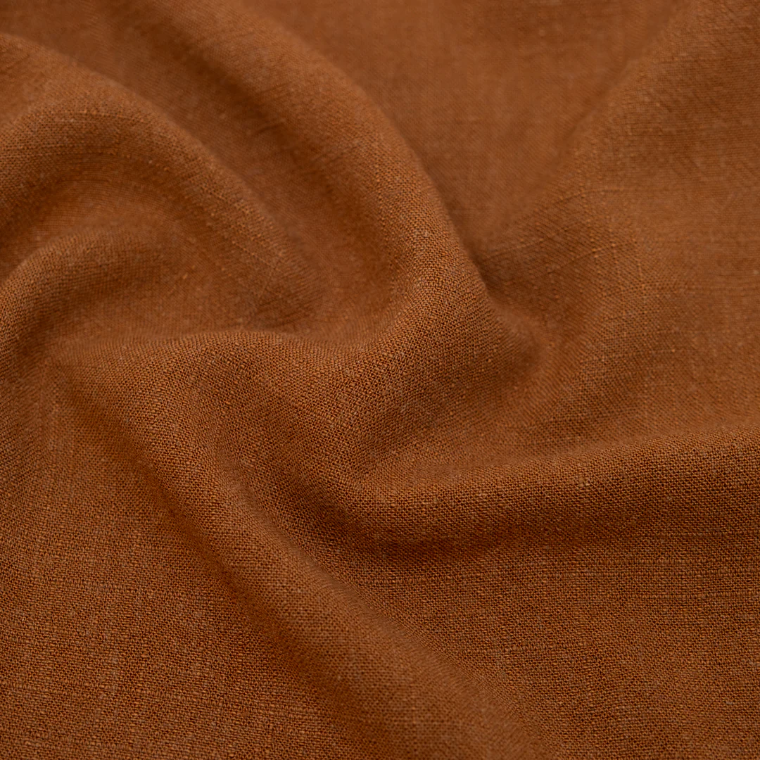 Viscose Linen Noil - Cinnamon