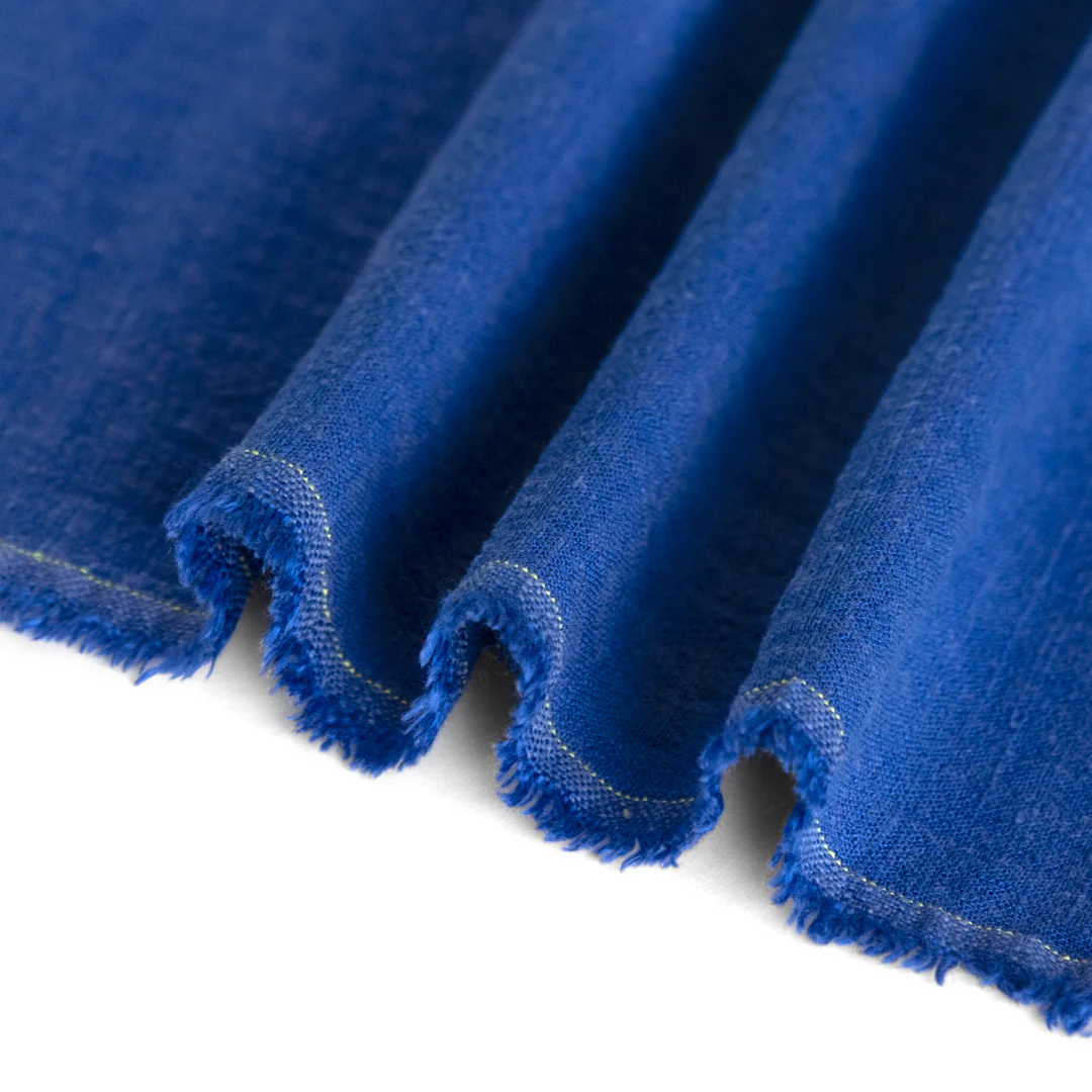 Viscose Linen Noil - Cobalt - Image 3