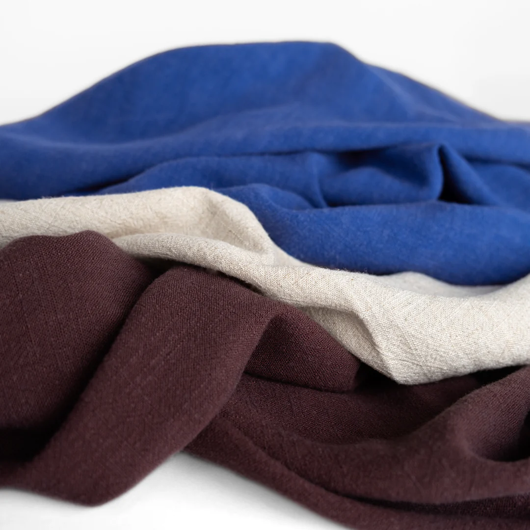 Viscose Linen Noil - Cobalt - Image 4