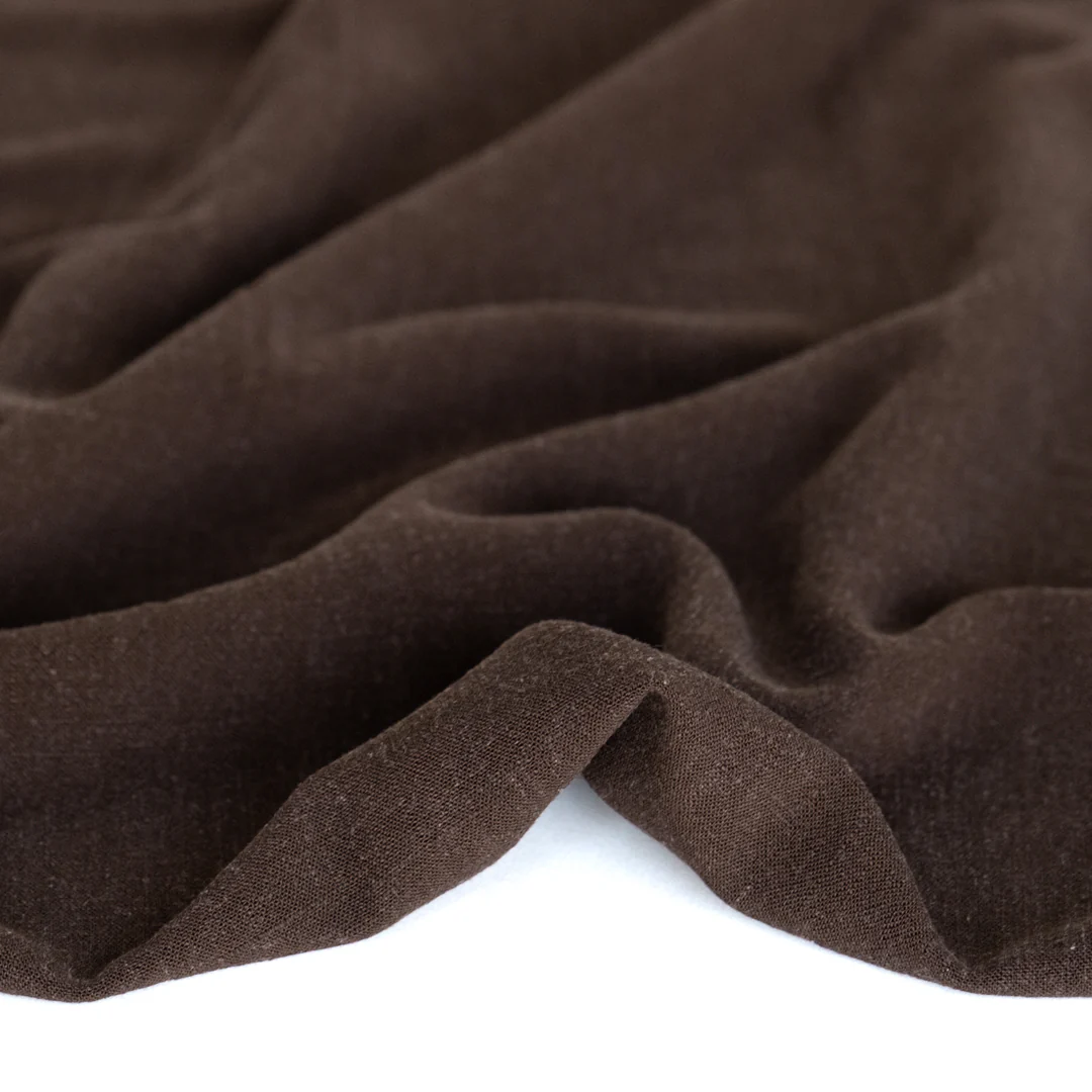 Viscose Linen Noil - Espresso - Image 3