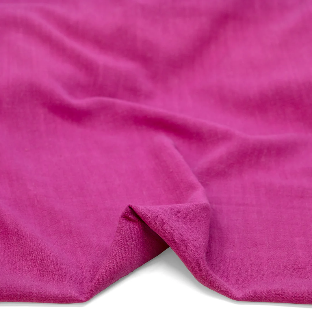 Viscose Linen Noil - Magenta Rose - Image 2