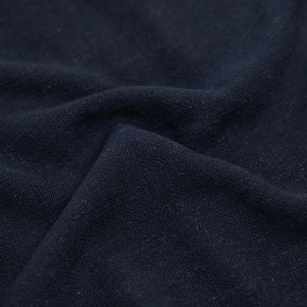 Viscose Linen Noil - Midnight Blue