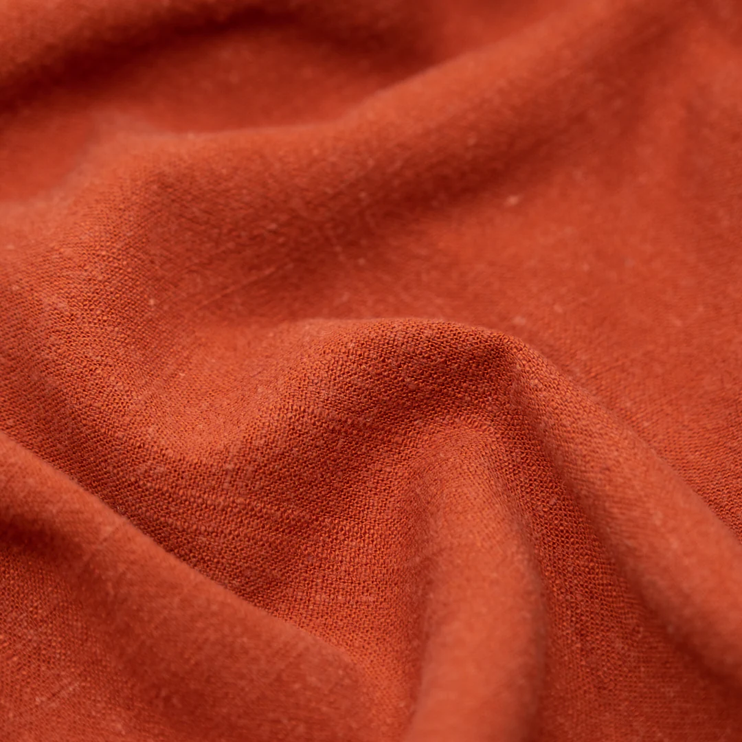 Viscose Linen Noil - Red Clay
