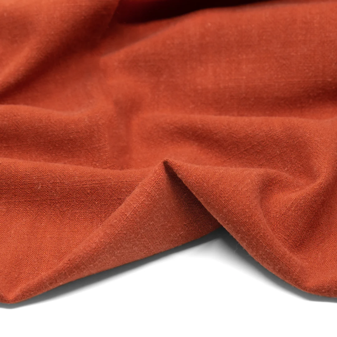 Viscose Linen Noil - Red Clay - Image 2