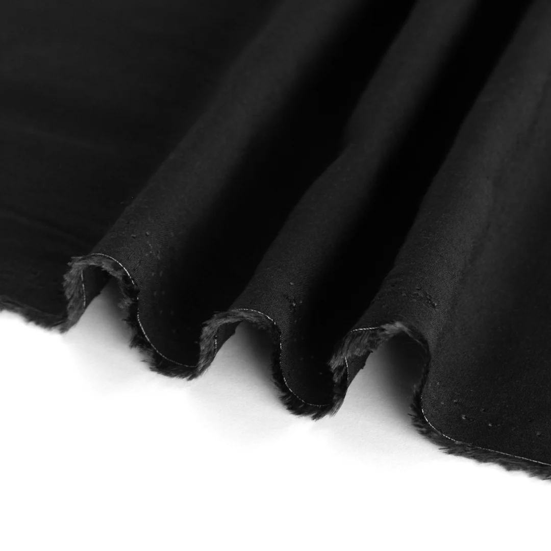 Viscose Poplin - Black - Image 2