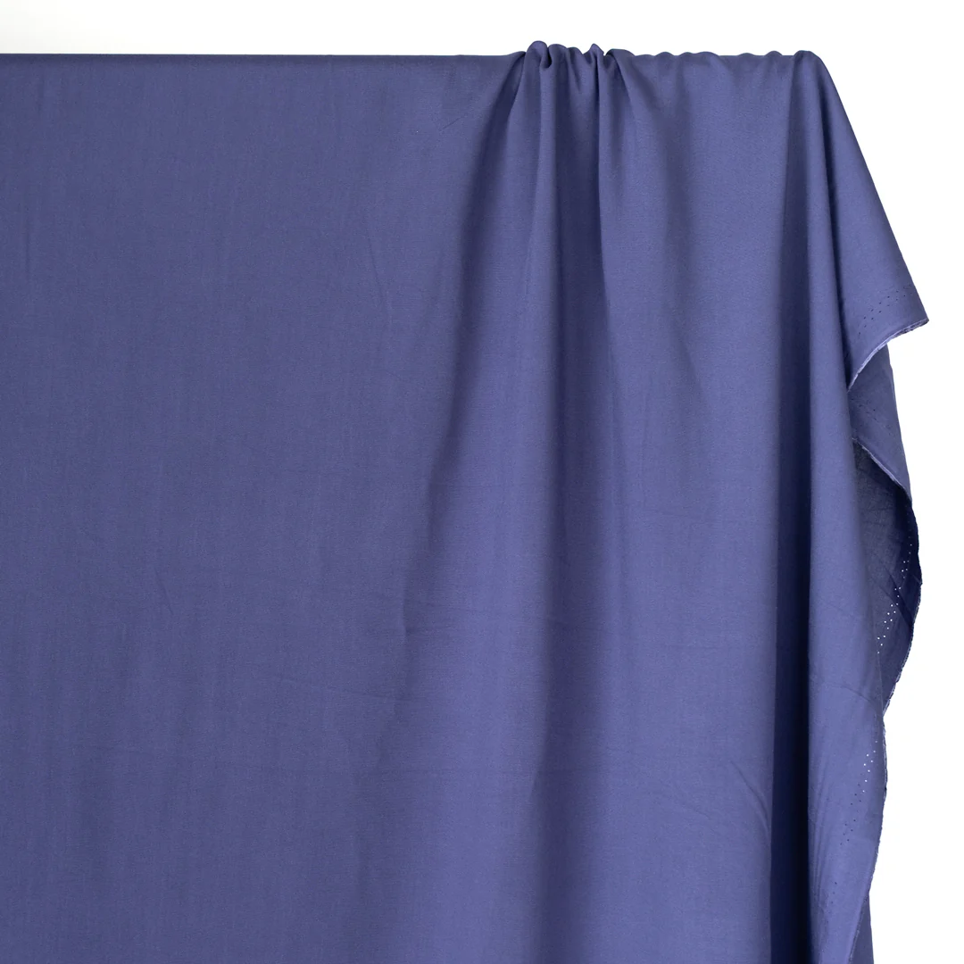 Viscose Poplin - Blueberry - Image 3