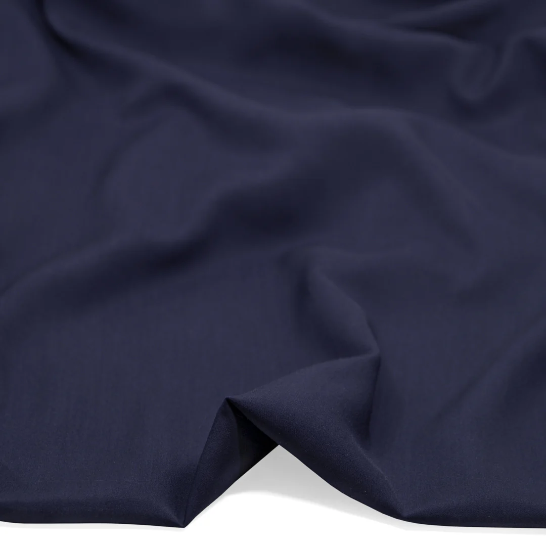 Viscose Poplin - Navy - Image 2