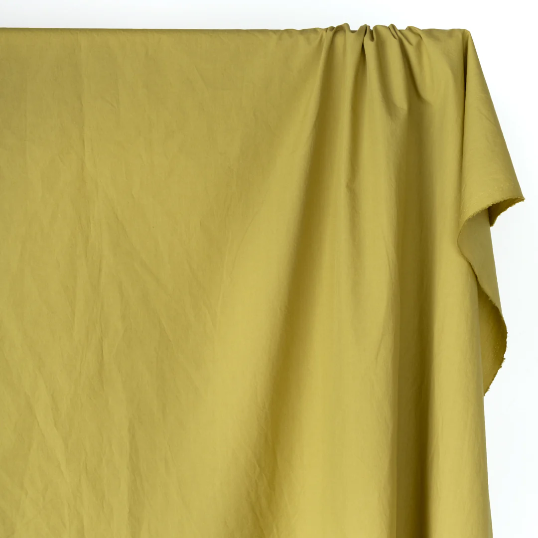 Washed Cotton Poplin - Flax - Image 3