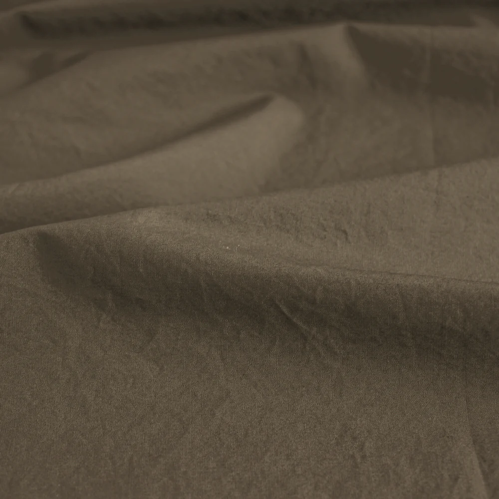 Washed Cotton Poplin - Olive - Image 3