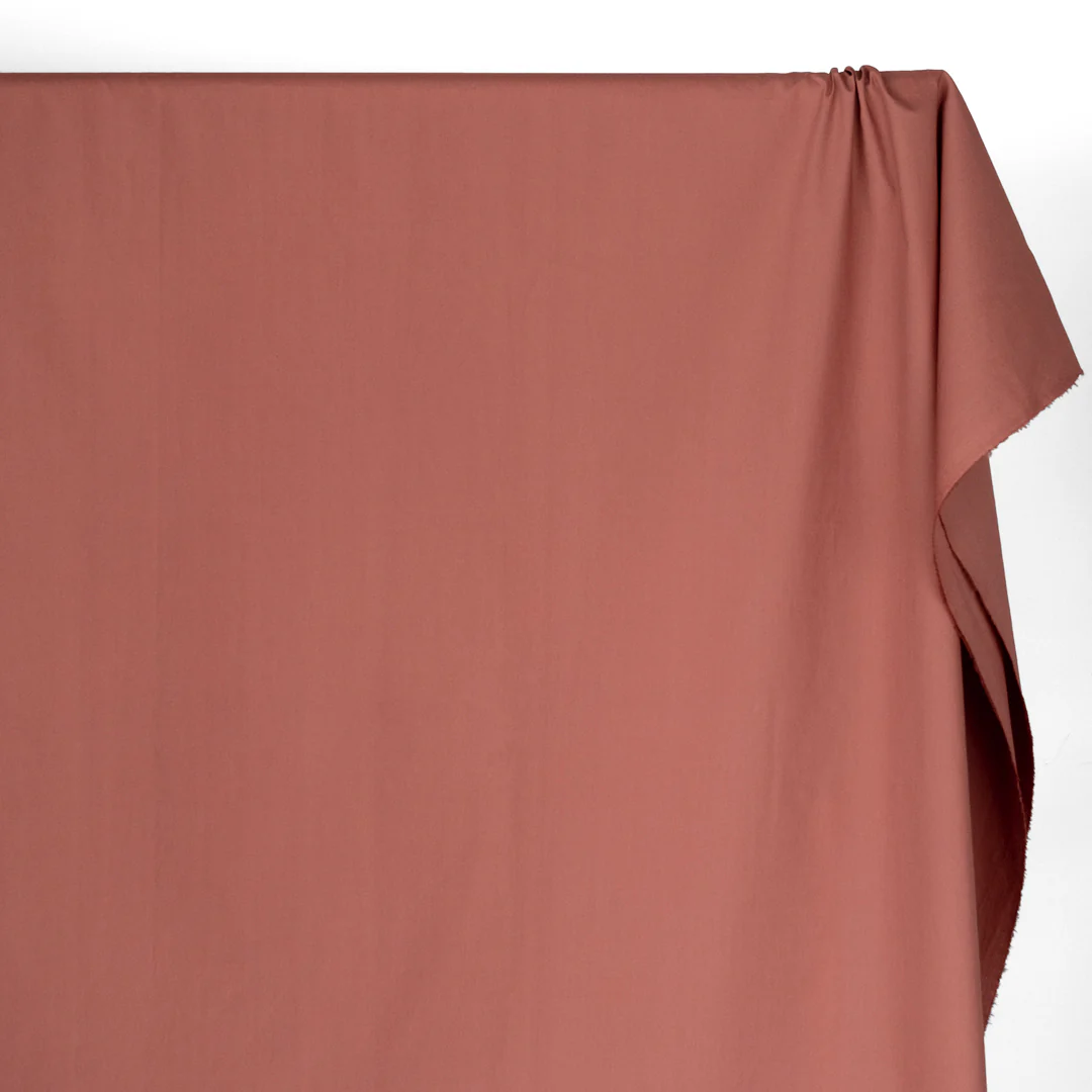 Washed Cotton Poplin - Rosewood - Image 3