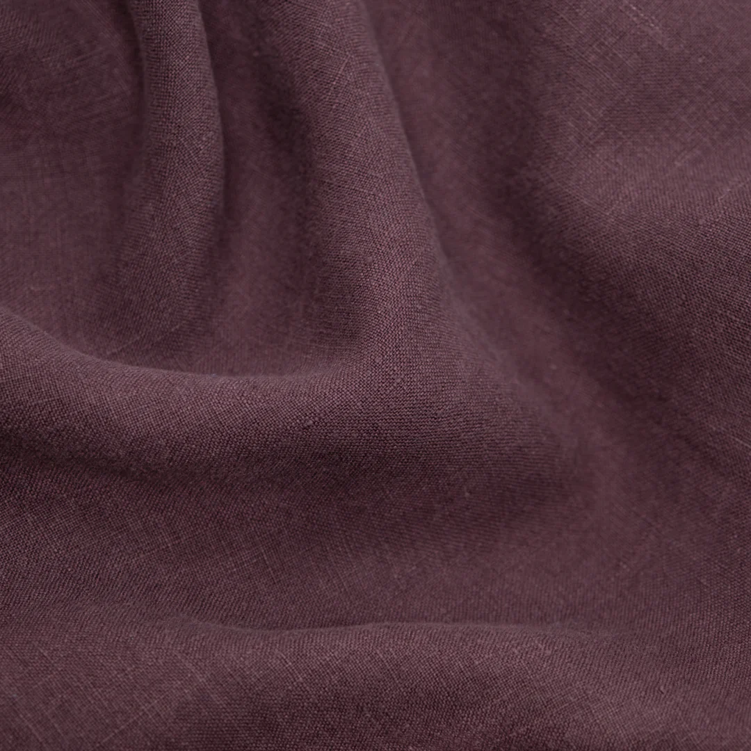 Washed Linen - Aubergine