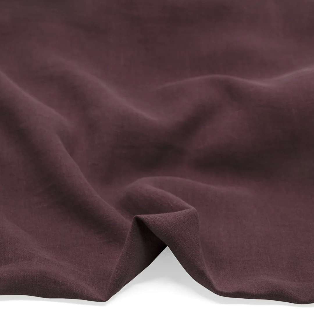 Washed Linen - Aubergine - Image 2