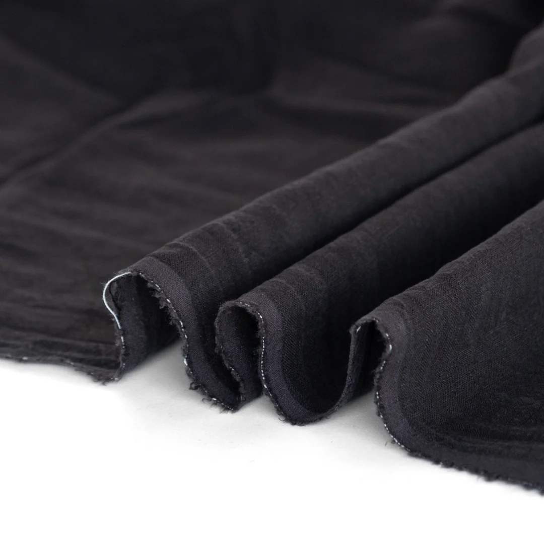Washed Linen - Black - Image 3