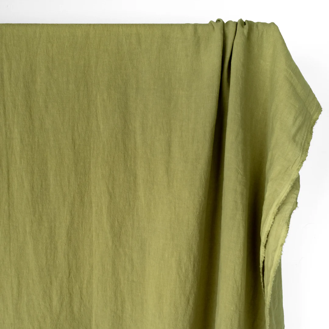 Washed Linen - Celery - Image 3