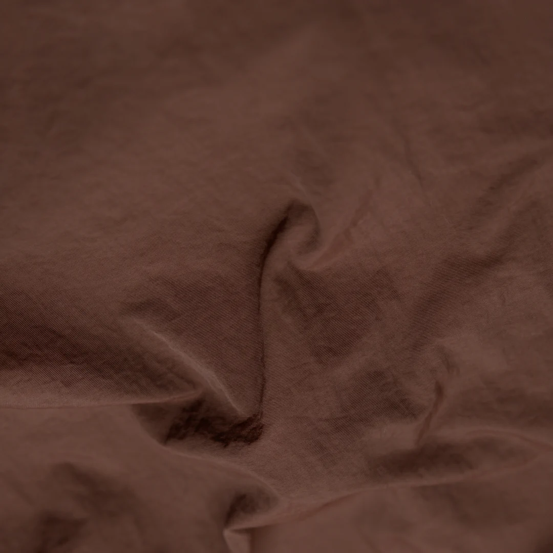 Water Resistant Nylon Taslan - Brownie