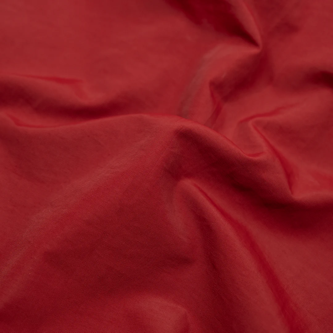 Water Resistant Nylon Taslan - Carmine