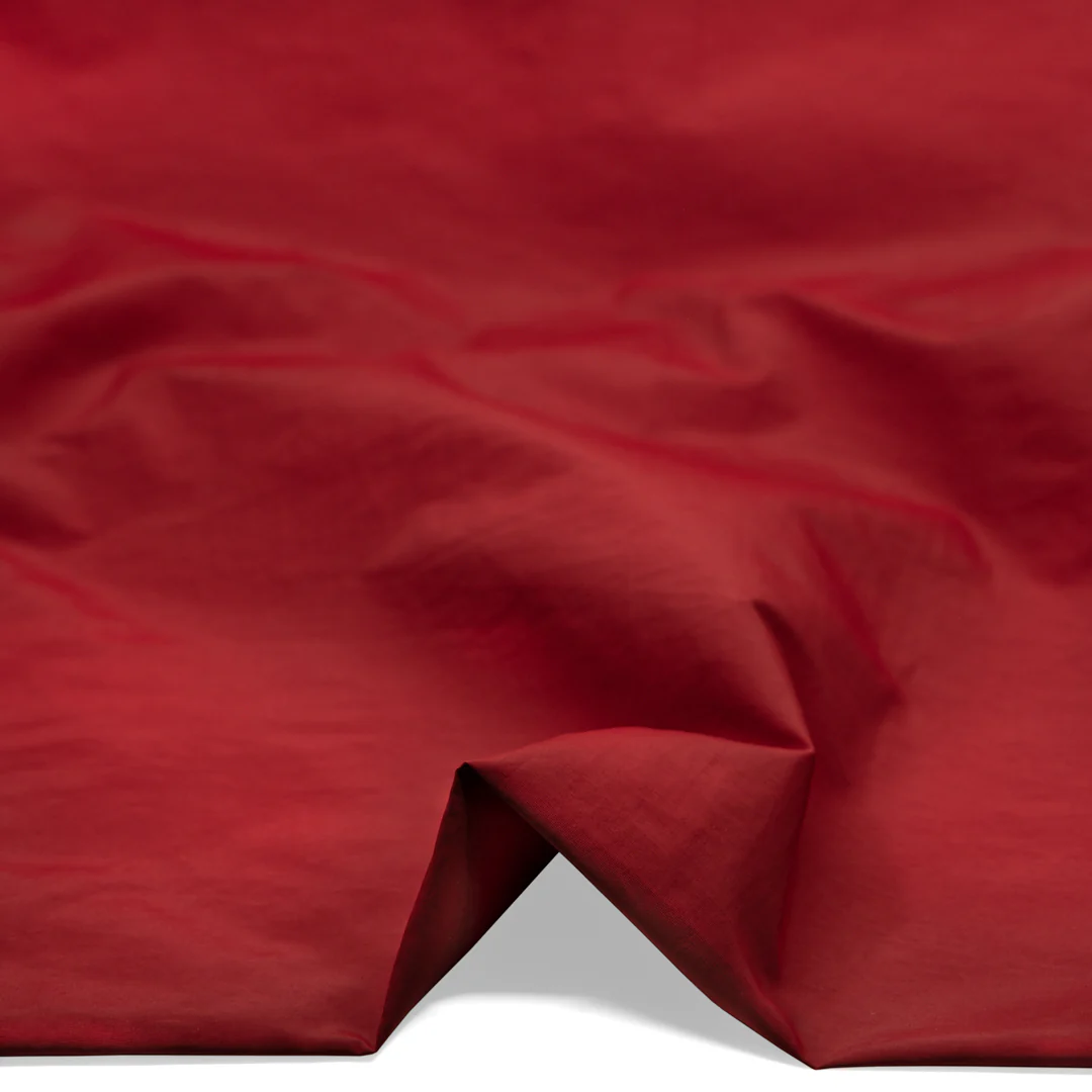 Water Resistant Nylon Taslan - Carmine - Image 2