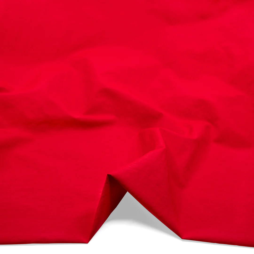 Water Resistant Nylon Taslan - Fire Red - Image 2
