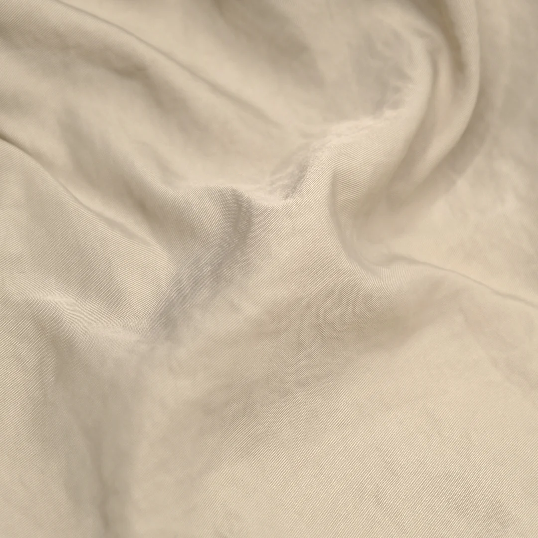 Water Resistant Nylon Twill - Bone