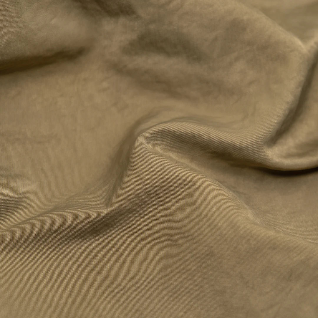 Water Resistant Nylon Twill - Latte