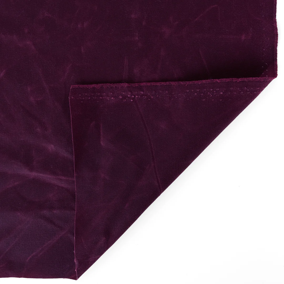 Waxed Cotton Canvas - Boysenberry - Image 2