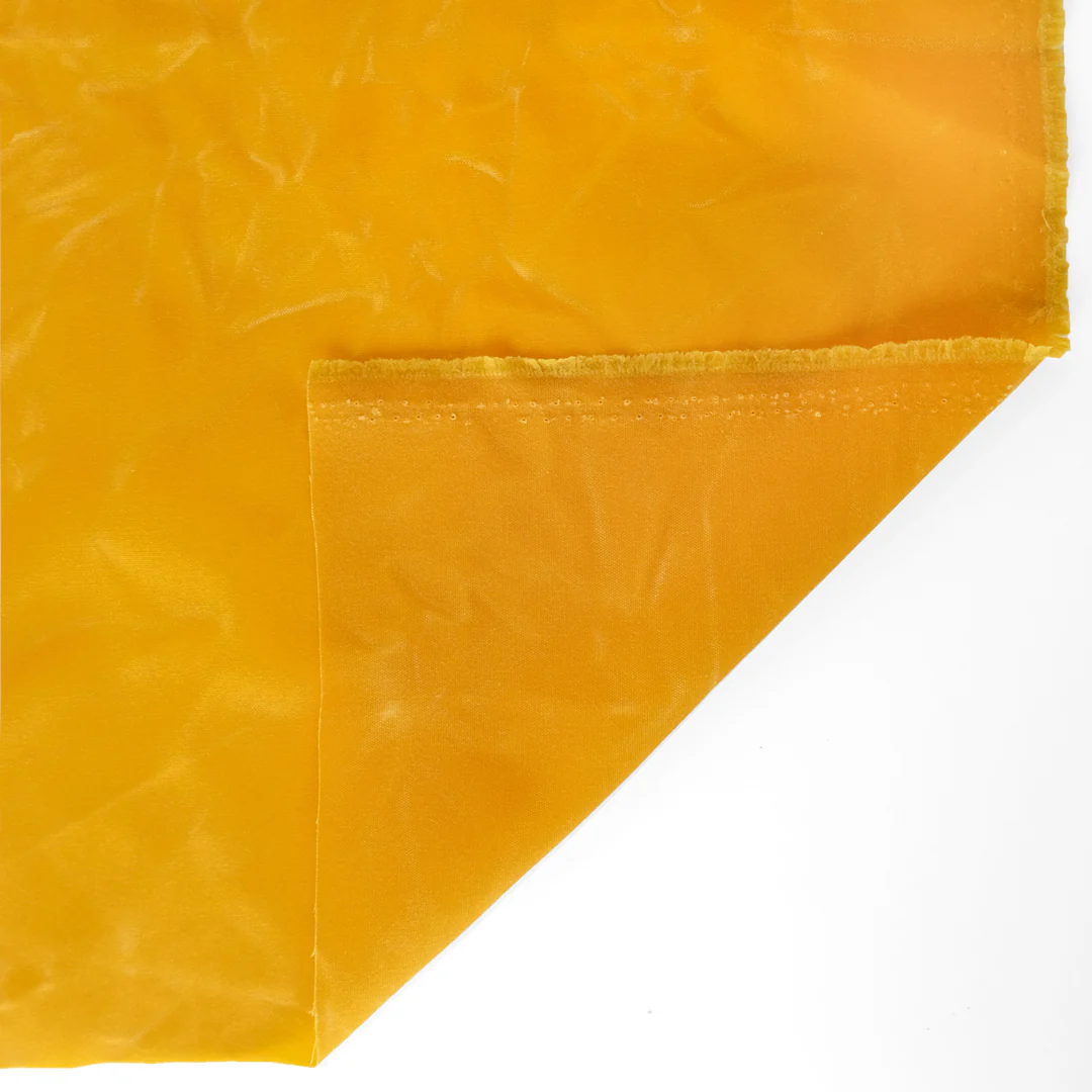 Waxed Cotton Canvas - Canary - Image 3