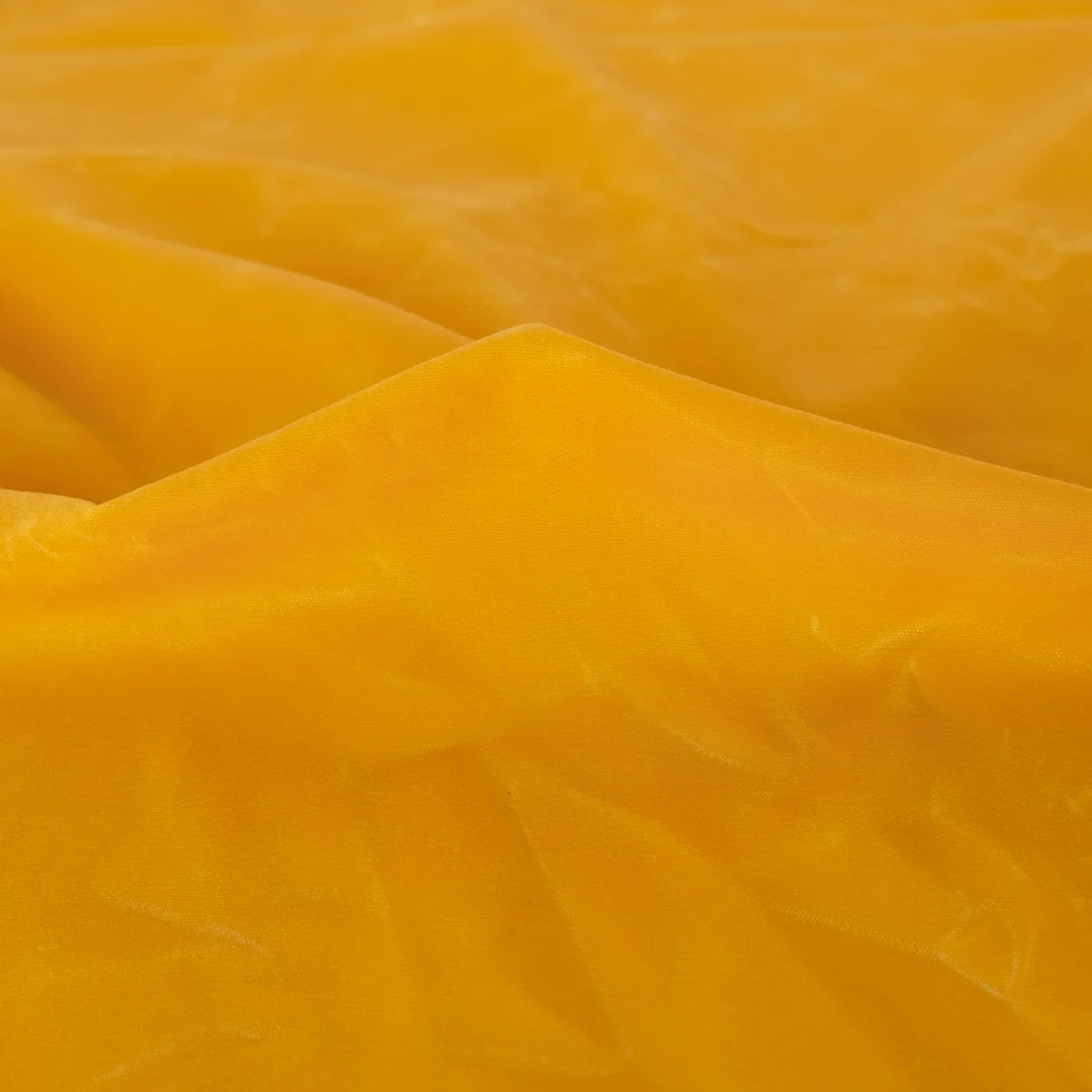 Waxed Cotton Canvas - Canary - Image 4