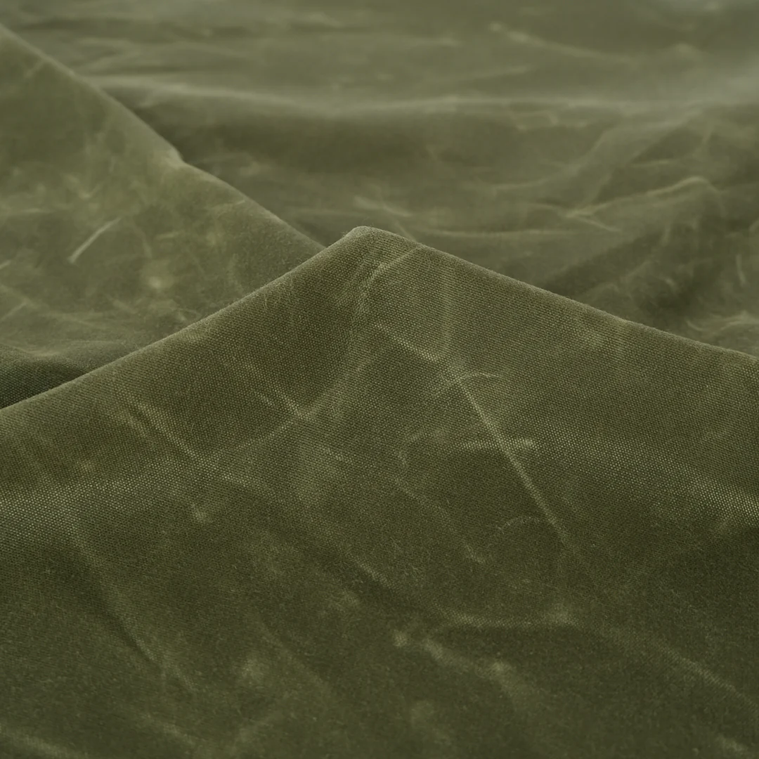 Waxed Cotton Canvas - Military - Image 2