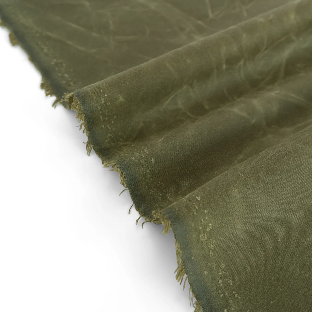 Waxed Cotton Canvas - Military - Image 4